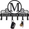 Metal Letter M Key Holder for Wall, Decorative Metal Key Holder Wall Mount, Key Hooks Coat Rack Monogram Wall Decor, Perfect for Bathroom, Living Room, Kitchen, Anniversary Housewarming Gift